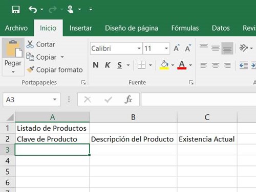 Inventario Excel 3